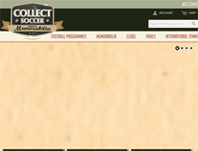 Tablet Screenshot of collectsoccer.com